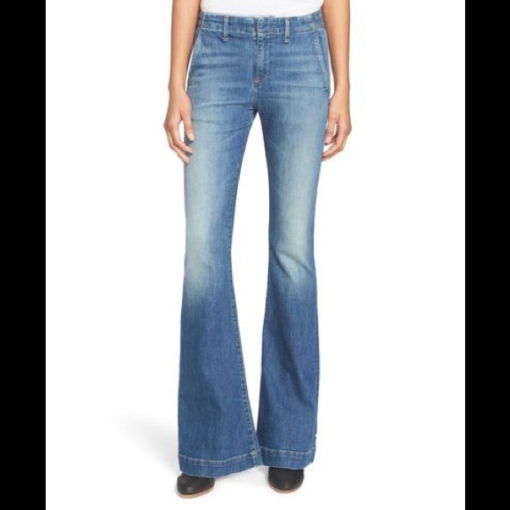 Rag & Bone Corsa high rise bell bottom trouser